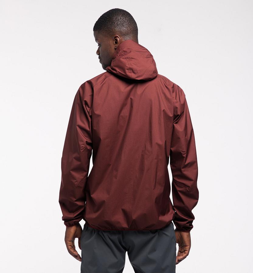Haglöfs Mens L.I.M Proof Waterproof Jacket Red New Zealand 12498FCIL